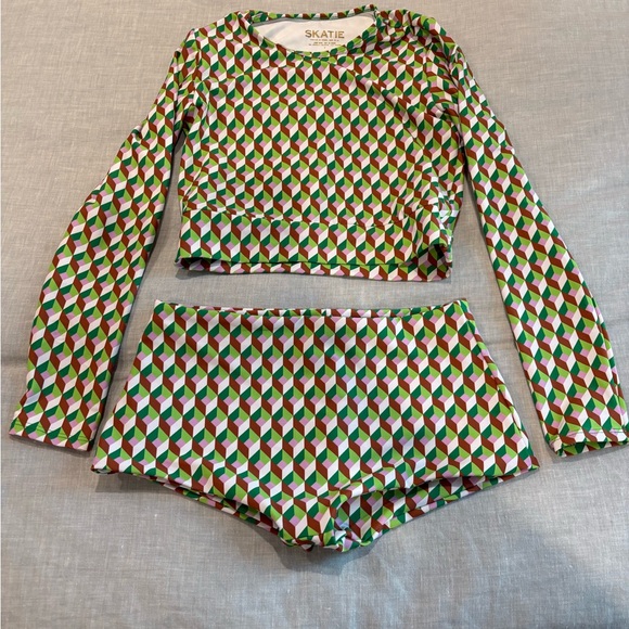 Skatie Other - Skatie Geometric Multicolor Swim Set